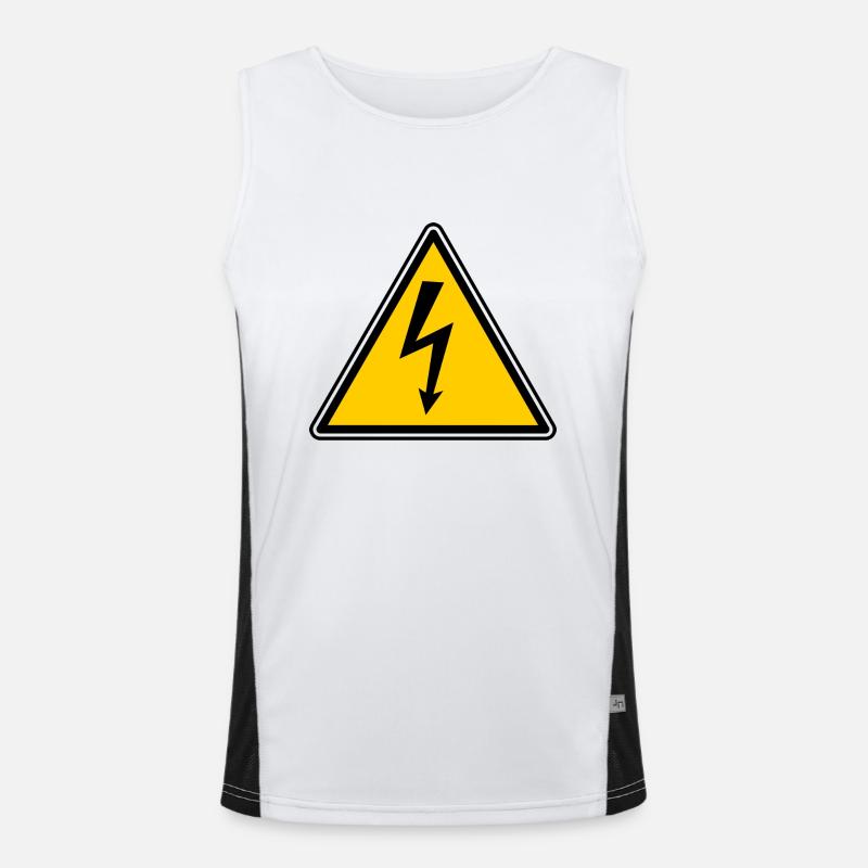 lightbulb light bulb gluehampe lamp7 Men's Functional Contrast Tank Top 