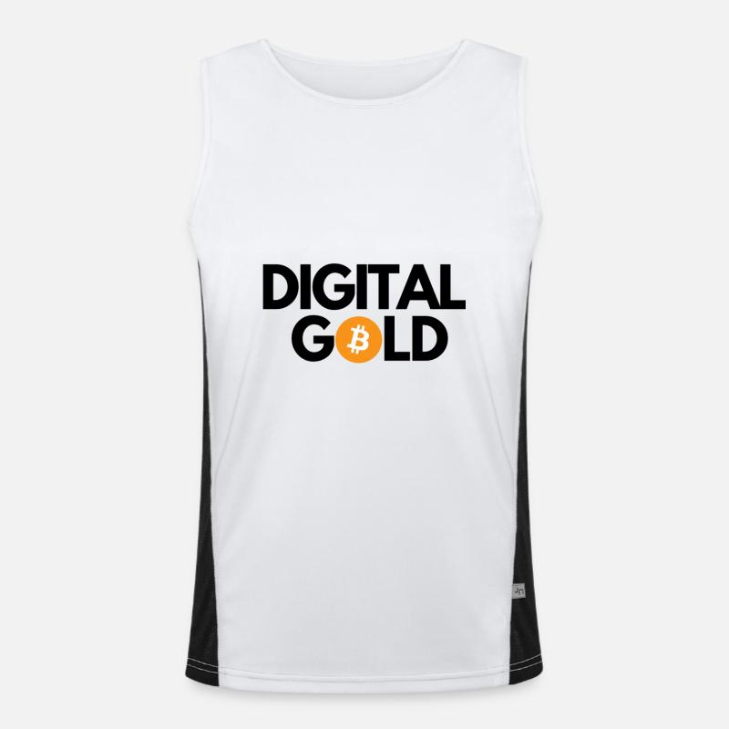 Bitcoin est de l'or numérique Débardeur respirant contrasté Homme 