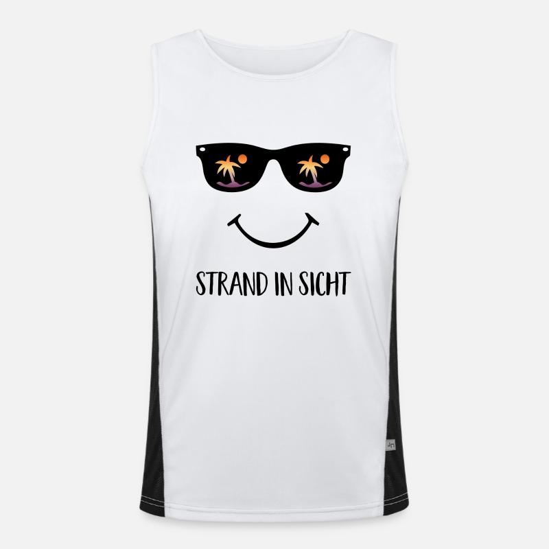 Strand Funktionelles Kontrast-Tank Top für Männer 