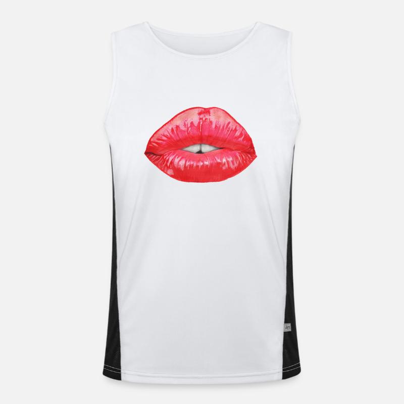 lips Men's Functional Contrast Tank Top 