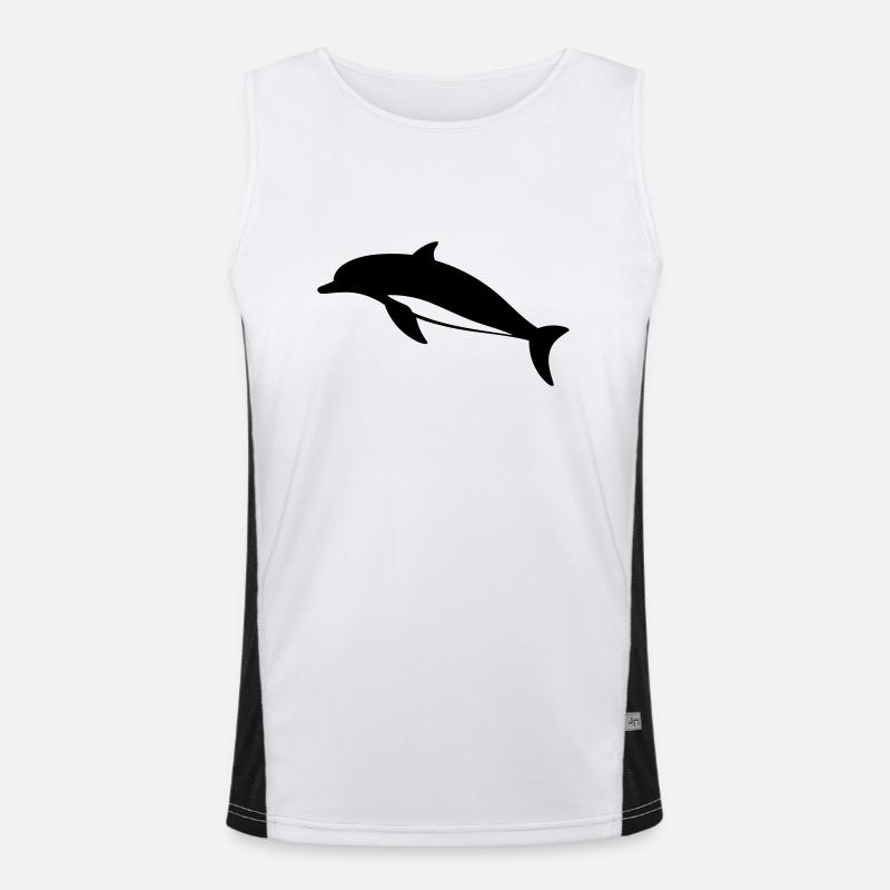 Delfin Funktionelles Kontrast-Tank Top für Männer 