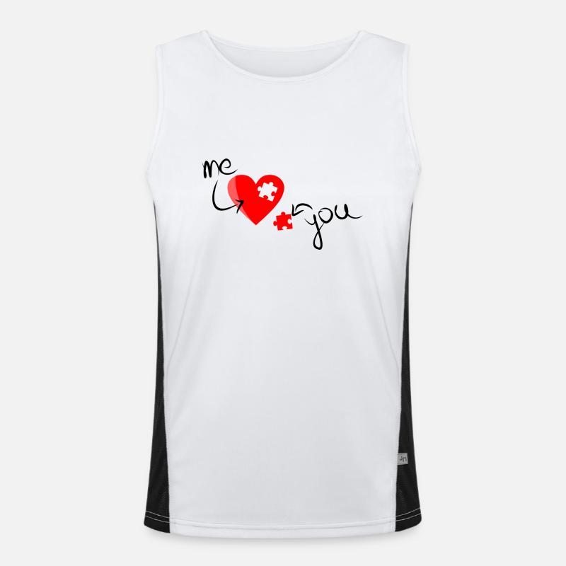 Moi vous aime Débardeur respirant contrasté Homme 
