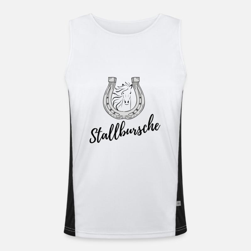 Stallbursche Funktionelles Kontrast-Tank Top für Männer 