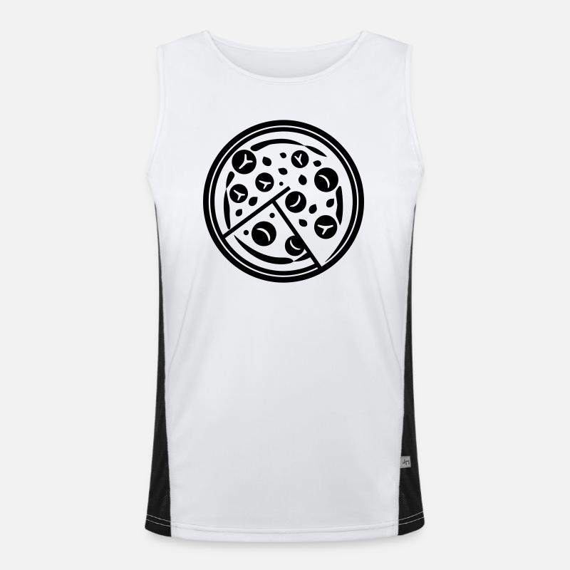 pizza Men's Functional Contrast Tank Top 