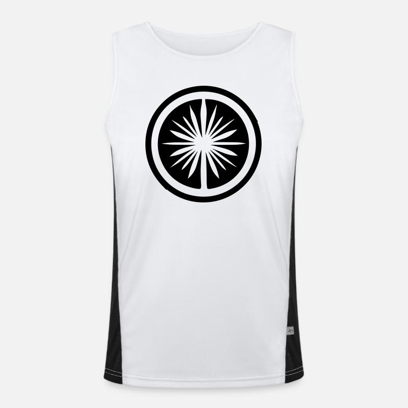 Zitrone Funktionelles Kontrast-Tank Top für Männer 