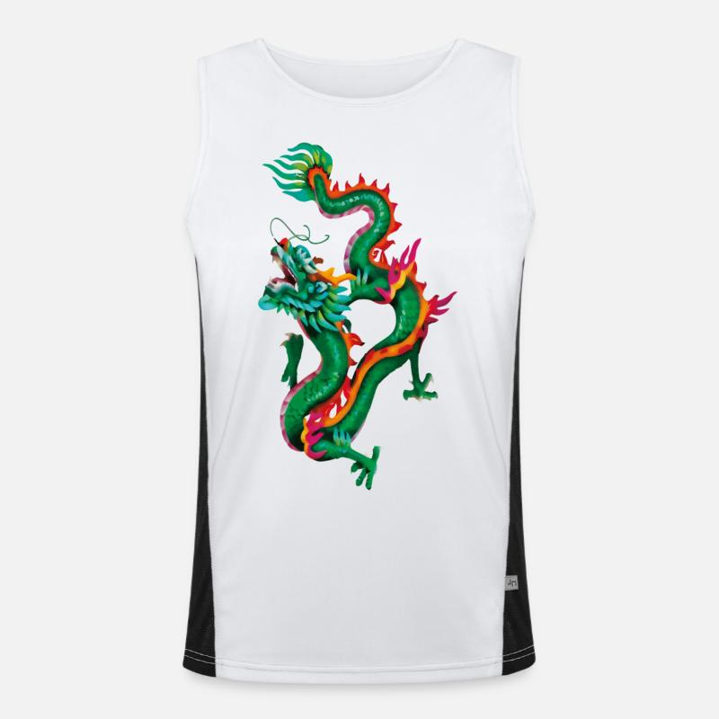 Magic Dragon Men's Functional Contrast Tank Top 