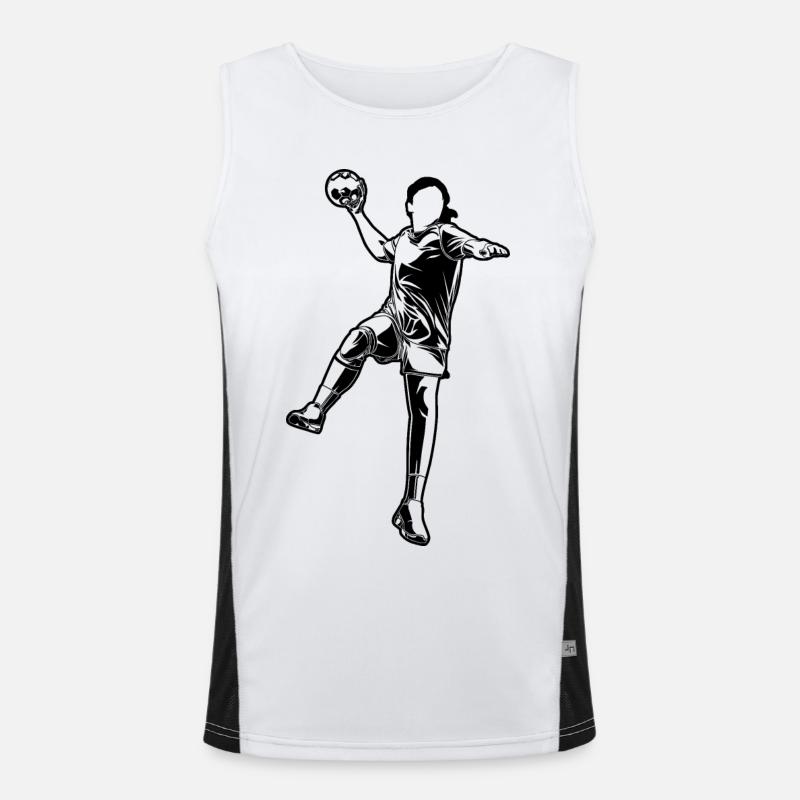 Handball Mädchen Funktionelles Kontrast-Tank Top für Männer 