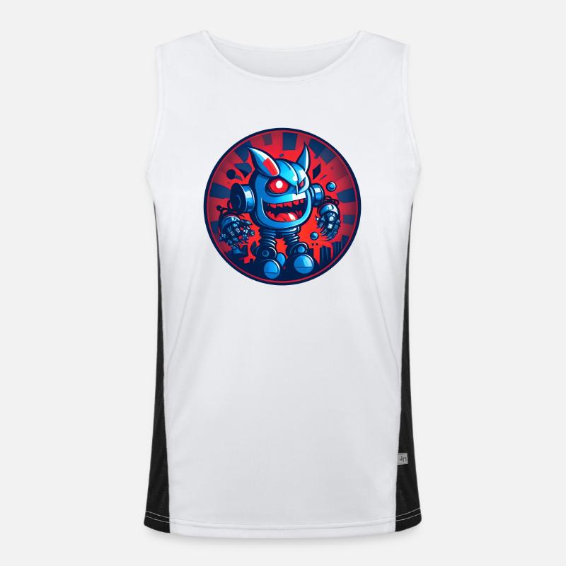 Evil Robot Series 02 Men's Functional Contrast Tank Top 