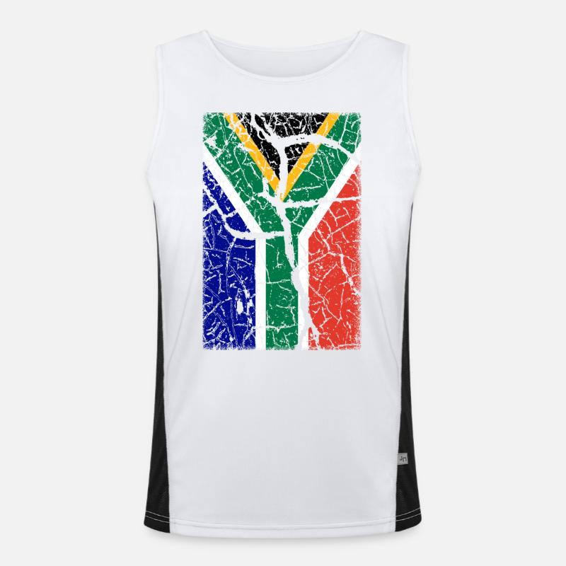 Afrique du Sud Débardeur respirant contrasté Homme 