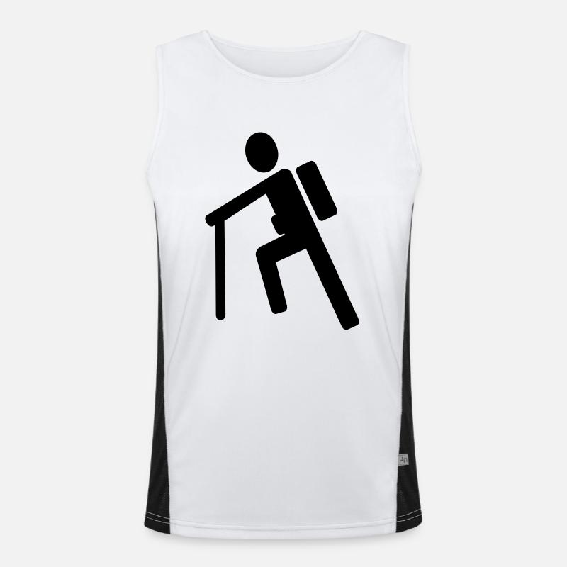 Bergsteiger Funktionelles Kontrast-Tank Top für Männer 