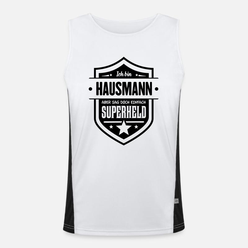 Super Hausmann Funktionelles Kontrast-Tank Top für Männer 