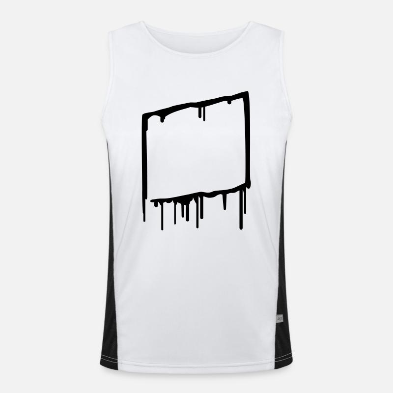 graffiti_frame Men's Functional Contrast Tank Top 