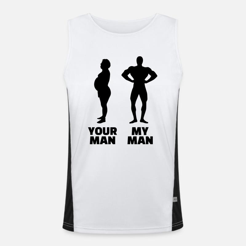 Ehemann Funktionelles Kontrast-Tank Top für Männer 