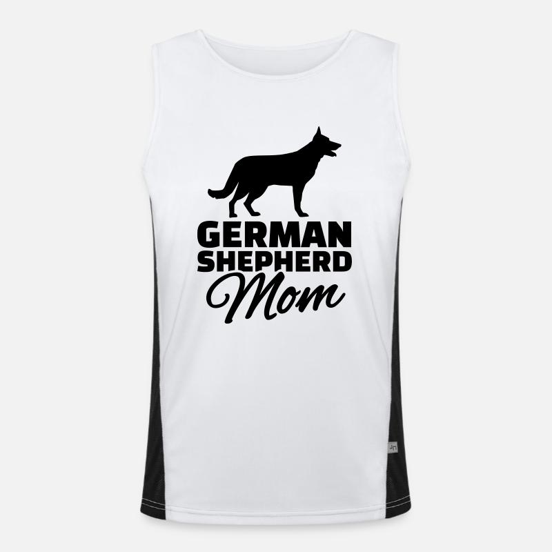 German shepherd Mom Débardeur respirant contrasté Homme 