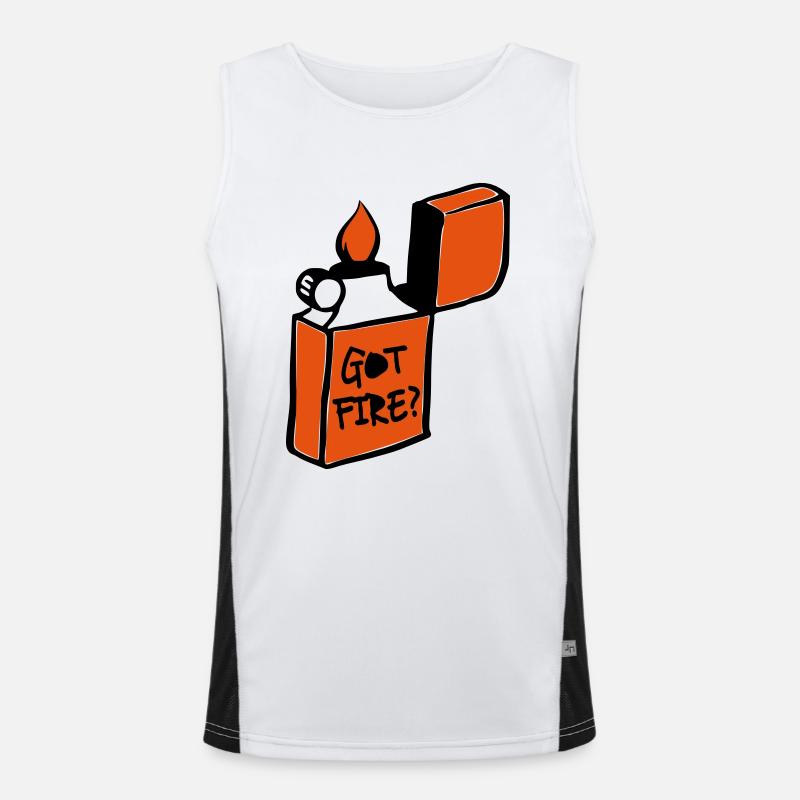 Got Fire? Men's Functional Contrast Tank Top 
