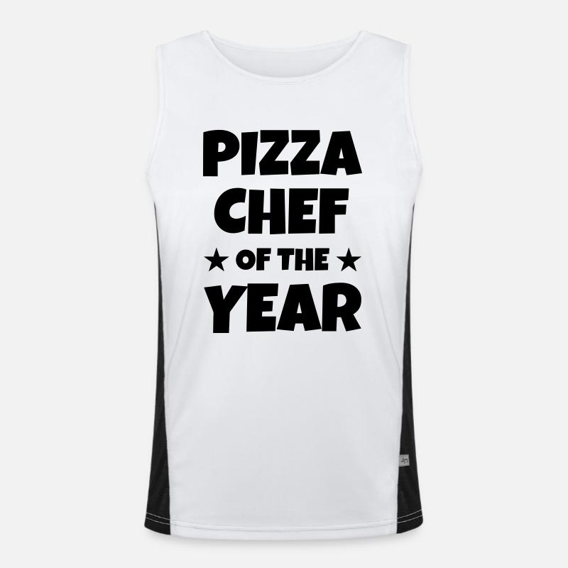 Pizza / Pizzaiolo / Pizza Chef / Pizzachef Men's Functional Contrast Tank Top 