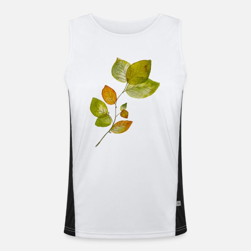 Feuilles de hêtre Débardeur respirant contrasté Homme 