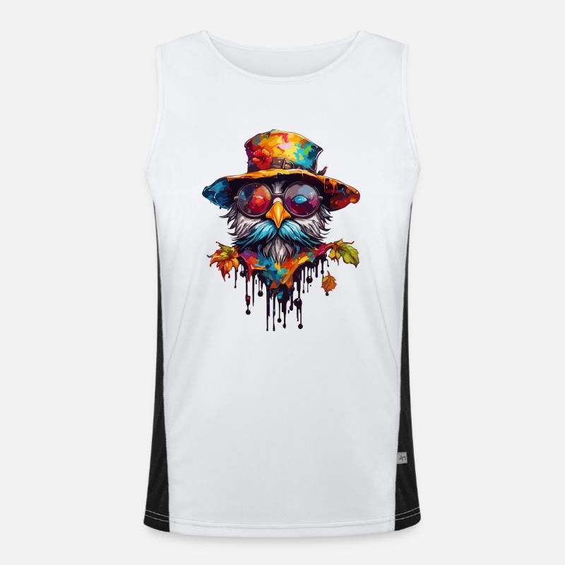 Vogelscheuche / Erntehelfer / Maisfeld / Feld Funktionelles Kontrast-Tank Top für Männer 