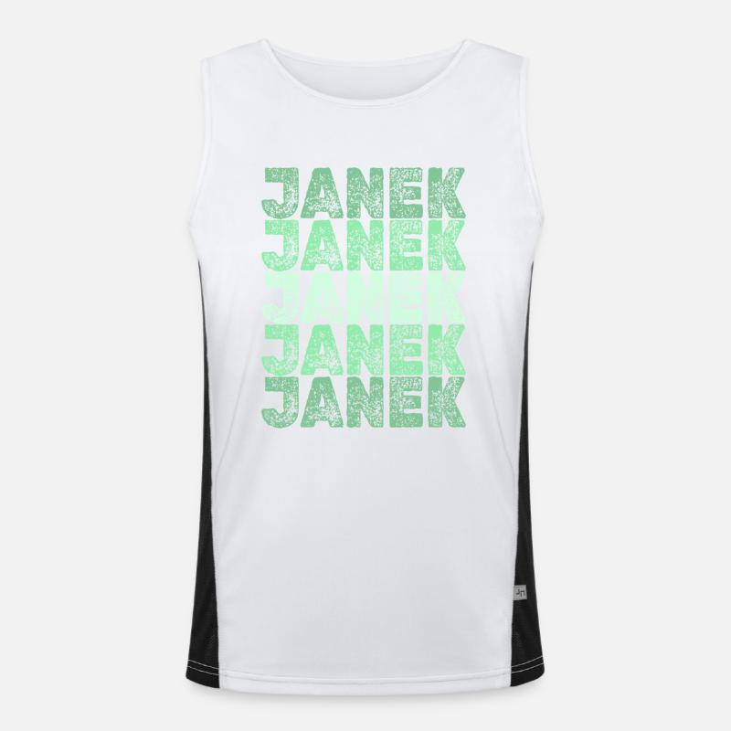 Gift for Janek Men's Functional Contrast Tank Top 
