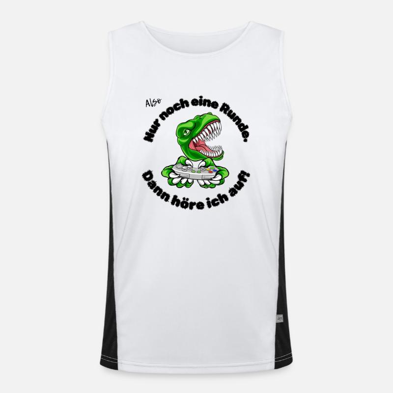 Also Ein Runde Dino Funktionelles Kontrast-Tank Top für Männer 