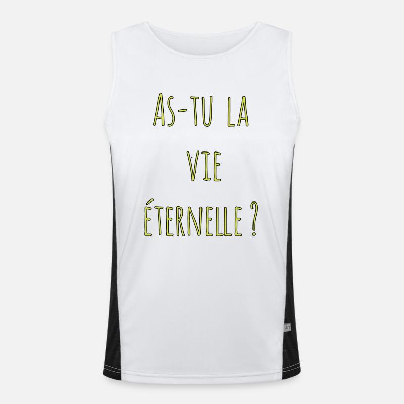 As-tu la vie éternelle ? Débardeur respirant contrasté Homme 