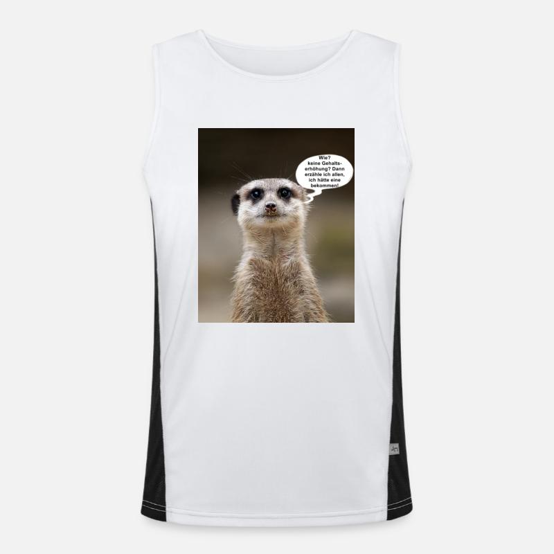 Erdmännchen Funktionelles Kontrast-Tank Top für Männer 
