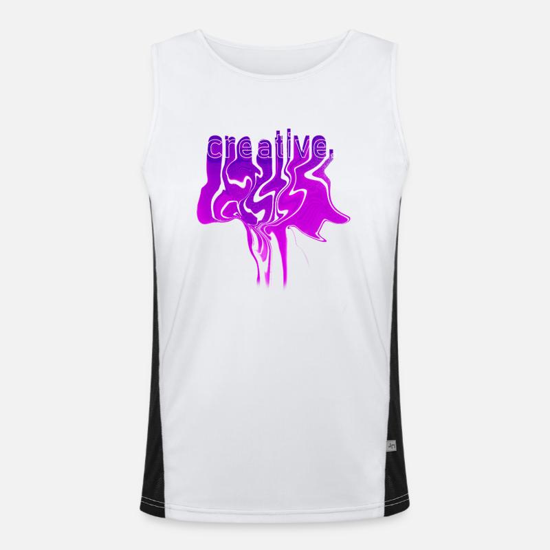 Kreativ Funktionelles Kontrast-Tank Top für Männer 
