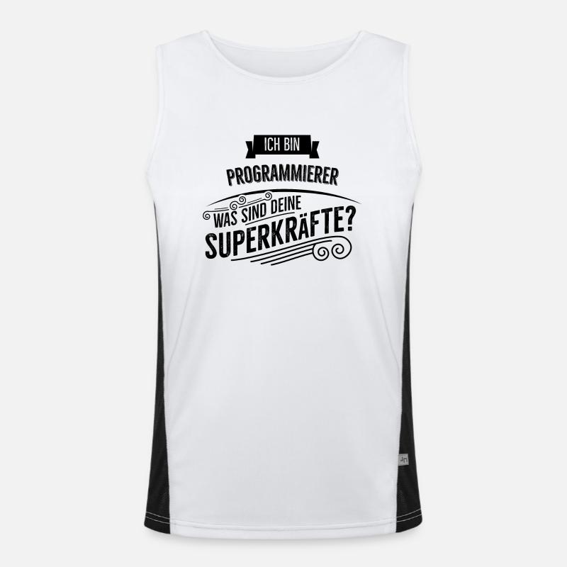Programmierer Funktionelles Kontrast-Tank Top für Männer 
