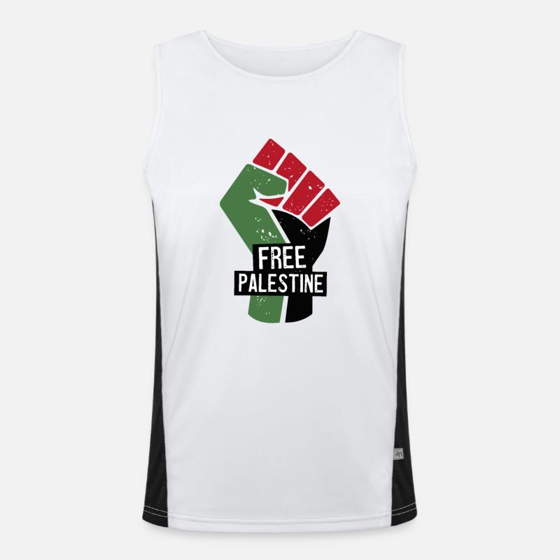 Befreit Palästina Funktionelles Kontrast-Tank Top für Männer 