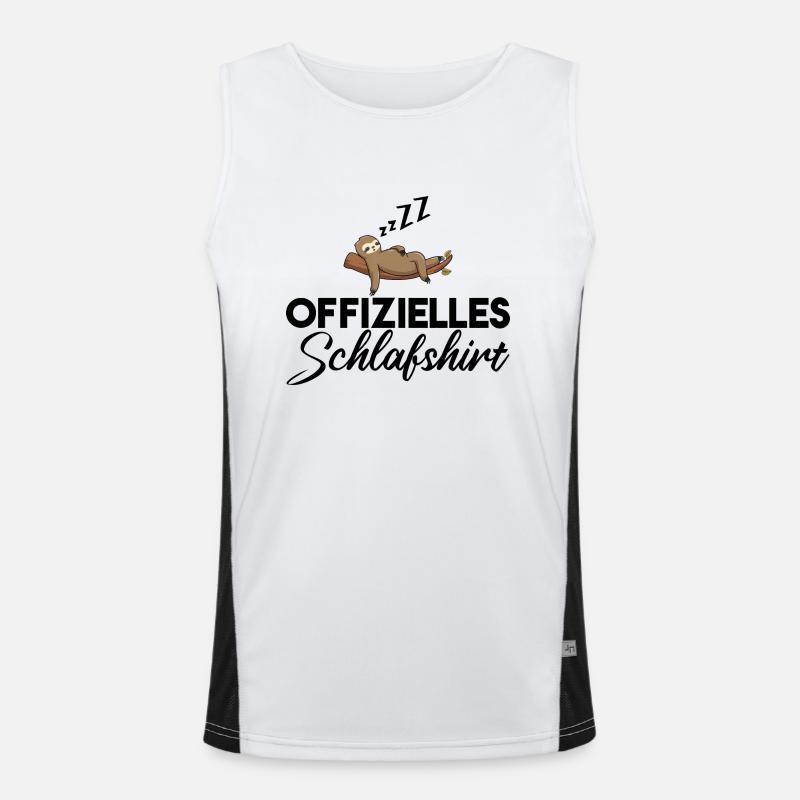 Schlummer-Spaß Funktionelles Kontrast-Tank Top für Männer 