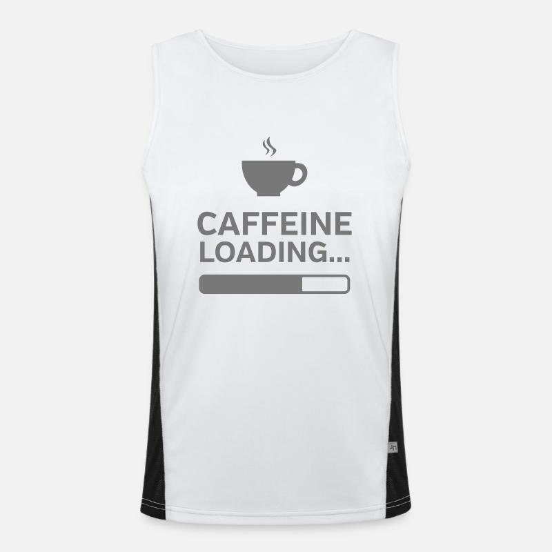 Caffeine Loading... Men's Functional Contrast Tank Top 