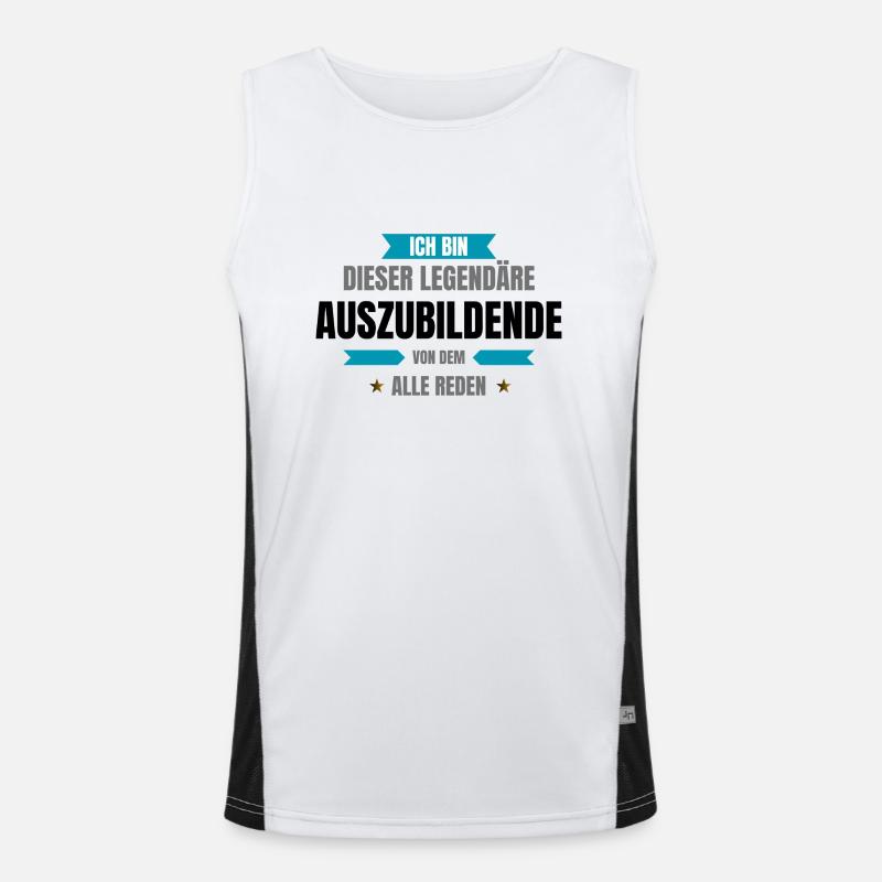 Legendärer AZUBI Funktionelles Kontrast-Tank Top für Männer 