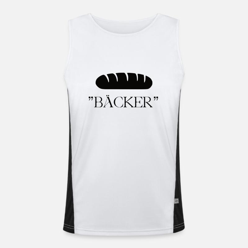 BASIC BÄCKER Funktionelles Kontrast-Tank Top für Männer 