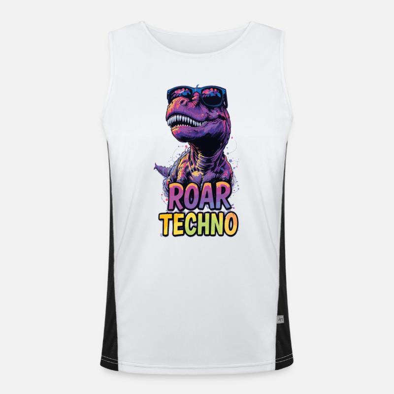 T-Rex - Roar TECHNO Men's Functional Contrast Tank Top 