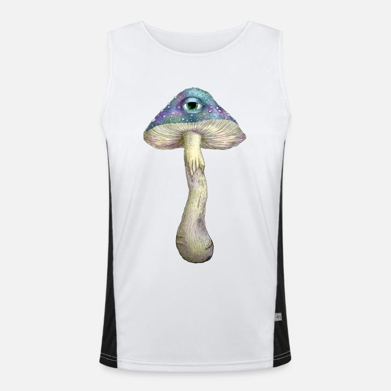 Champignon arc-en-ciel borgne Débardeur respirant contrasté Homme 