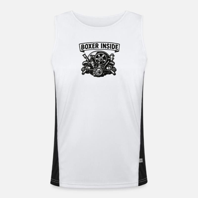 Boxer inside Funktionelles Kontrast-Tank Top für Männer 