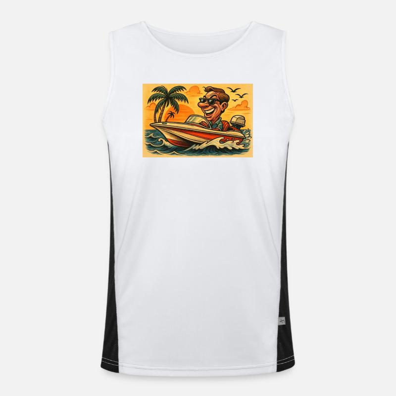 Bateau rapide Débardeur respirant contrasté Homme 