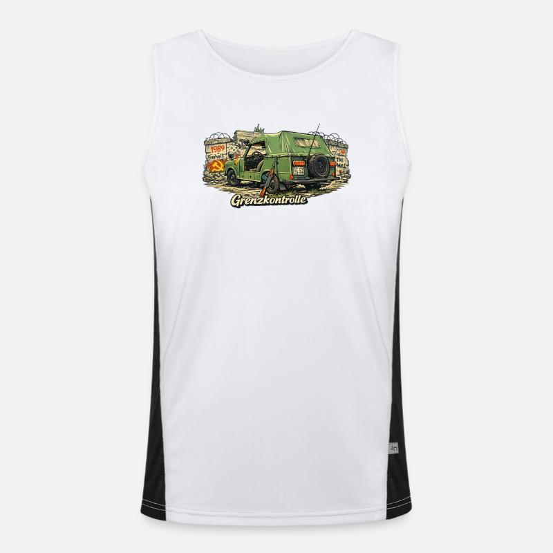 Border control Men's Functional Contrast Tank Top 