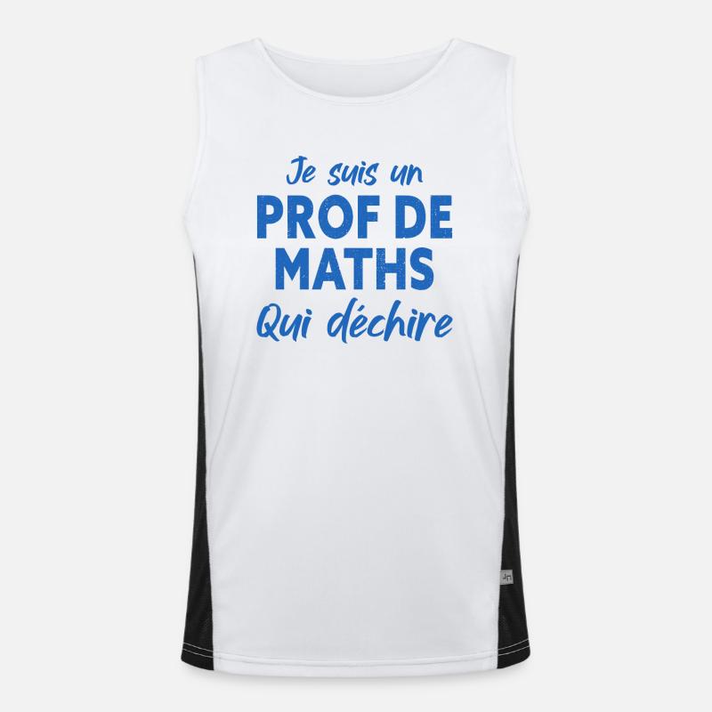 Je Suis Un Prof De Maths Débardeur respirant contrasté Homme 