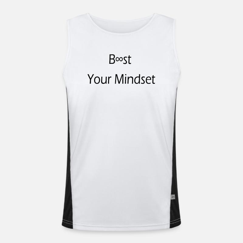 Boost your Mindset / Motivation/ Disziplin/ Spruch Débardeur respirant contrasté Homme 