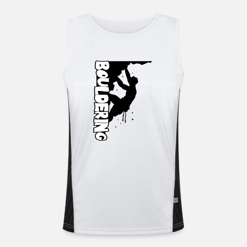 Bouldering Imprimer Débardeur respirant contrasté Homme 