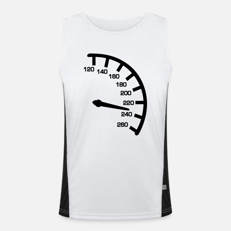 Tacho Funktionelles Kontrast-Tank Top für Männer 