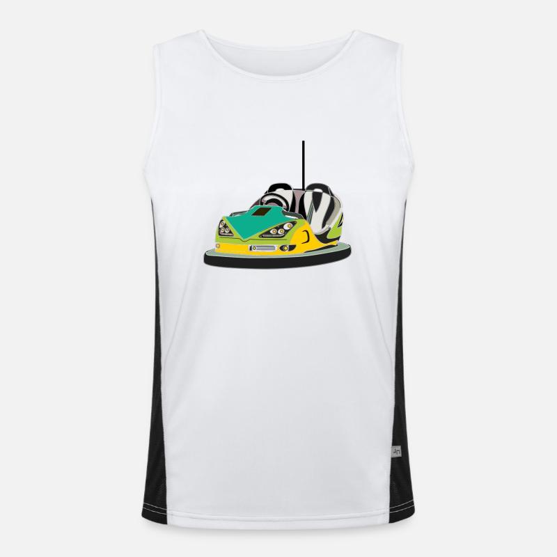 Fun fair box car ride Men's Functional Contrast Tank Top 