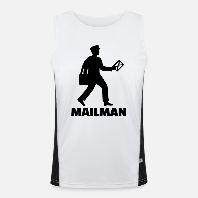 Briefträger Funktionelles Kontrast-Tank Top für Männer 