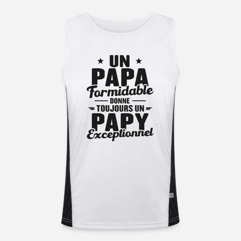 Papa Formidable - Papy Exceptionnel Débardeur respirant contrasté Homme 