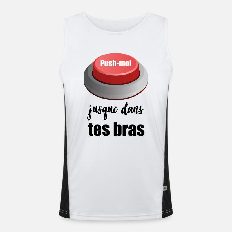 push moi dans tes bras Débardeur respirant contrasté Homme 