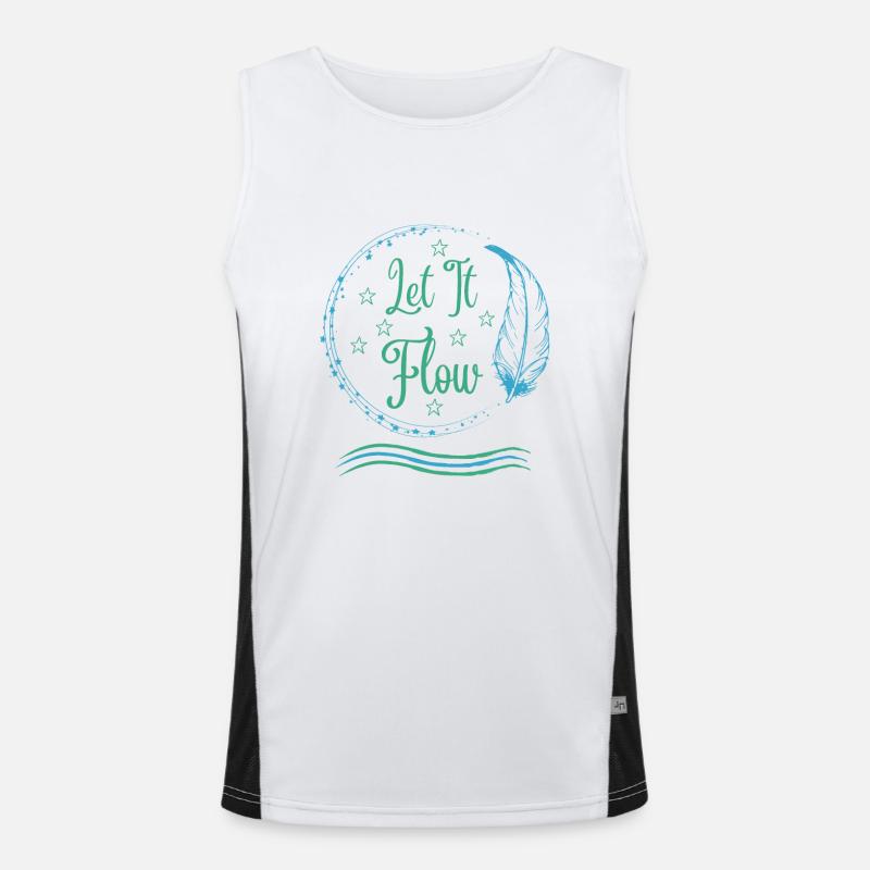 Let It Flow Men's Functional Contrast Tank Top 