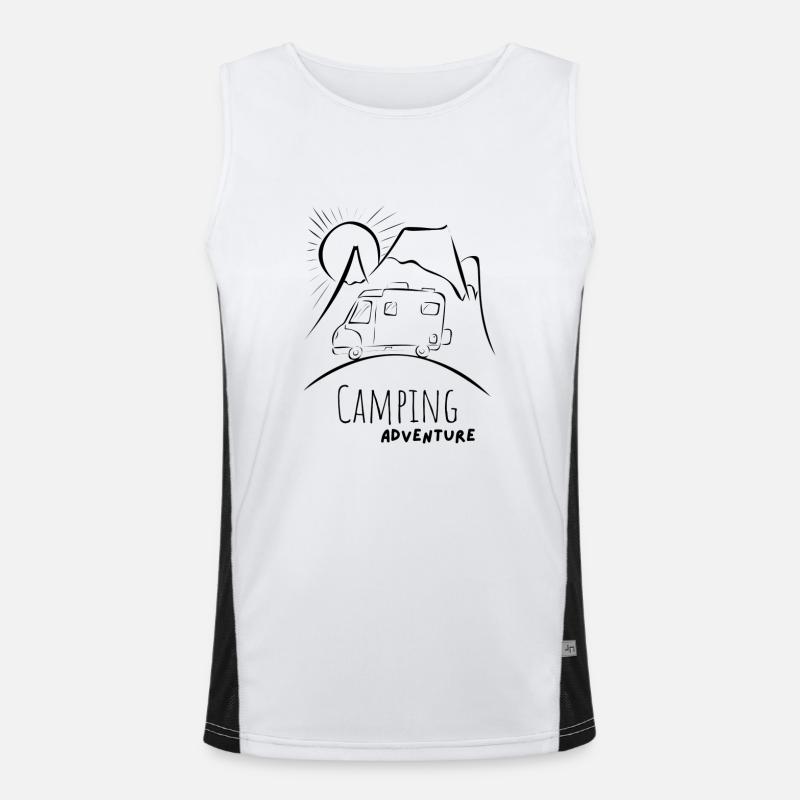 Camping Funktionelles Kontrast-Tank Top für Männer 