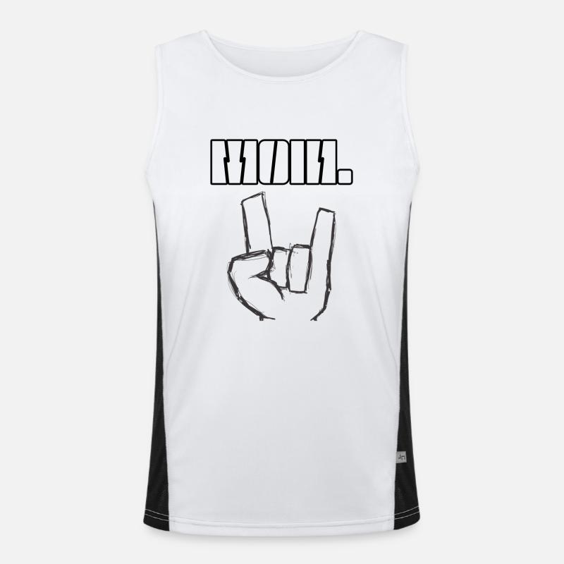 Moin in hard rock design Men's Functional Contrast Tank Top 