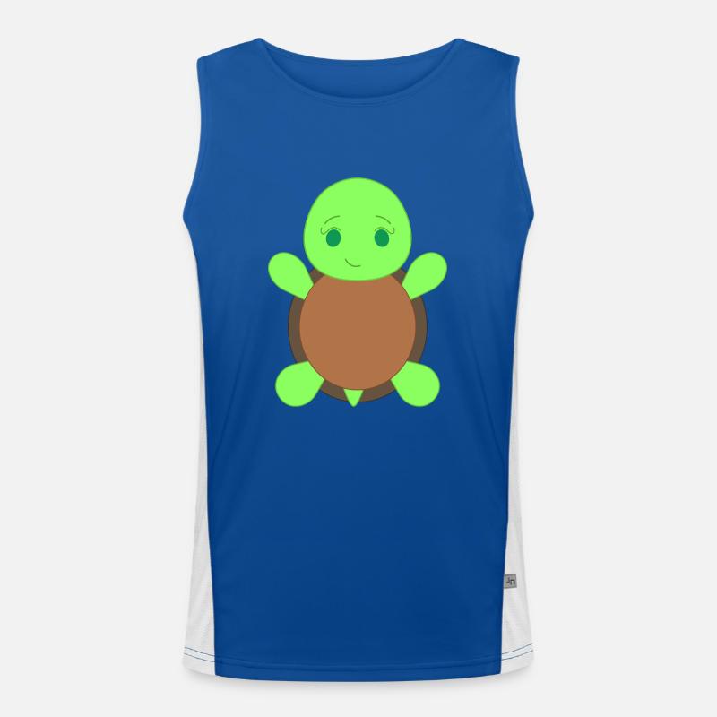 Schildkröte Funktionelles Kontrast-Tank Top für Männer 
